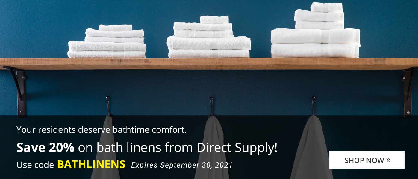 Your residents deserve bathtime comfort
Save 20% through September 30 with code BATHLINENS